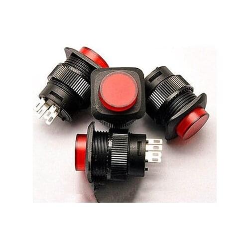 10PCS R16-504AD Self-locking ON/OFF LED Light Latching Push Button Switch Red yellow blue