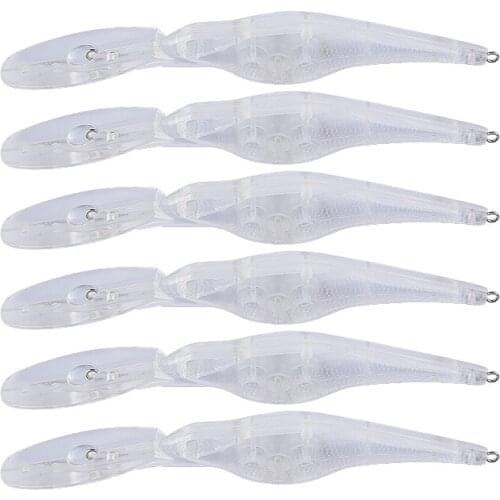 12.7cm 8.4g 50pcs Blank Nude Baits Crank Pencil Minnow Bait Unpainted Lure Bodies Fishing Bait