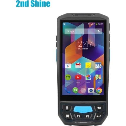 1D barcode handheld scanner with printer and NFC scanner RFID tablet IP65 waterproof