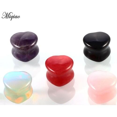 Miqiao 2pc Acrylic Ear Plugs and Tunnels Expander 6-16mm Piercing Ear Stretcher Plugs Oreille Piercing Jewelry
