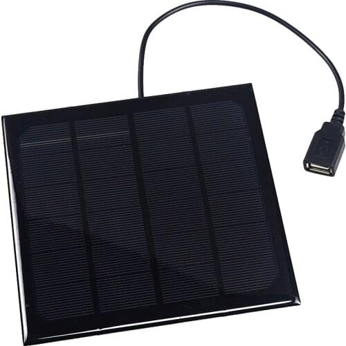 6V 3W 6W Output USB Solar Battery Charger USB Female Port Charge Regulators Solar Panel Line Length 30CM