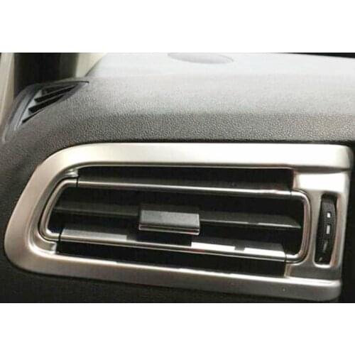 ABS Chrome For Citroen C4 2016 Accessories Car front left and right air outlet Cover Trim car styling