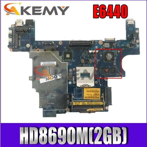 Akemy VAL91 LA-9932P FOR DELL Latitude E6440 Laptop Motherboard HD8690M(2GB) CN-07TTNJ 7TTNJ Mainboard NOTEBOOK PC 100%Tested
