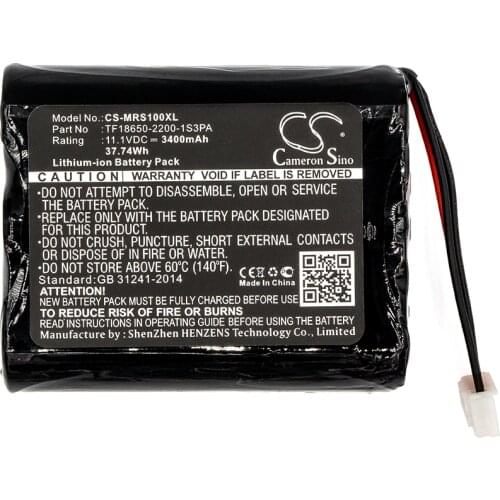 Cameron Sino 3400mAh Battery TF18650-2200-1S3PA for Marshall Stockwell