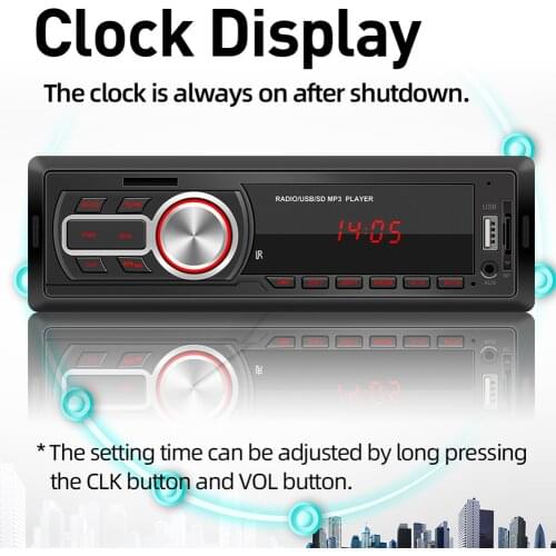 Auto Stereo Multimedia Audio MP3 Player 5208E Single 1 DIN Car Radio Bluetooth-compatible AUX-in TF Card U Disk Head Unit Player