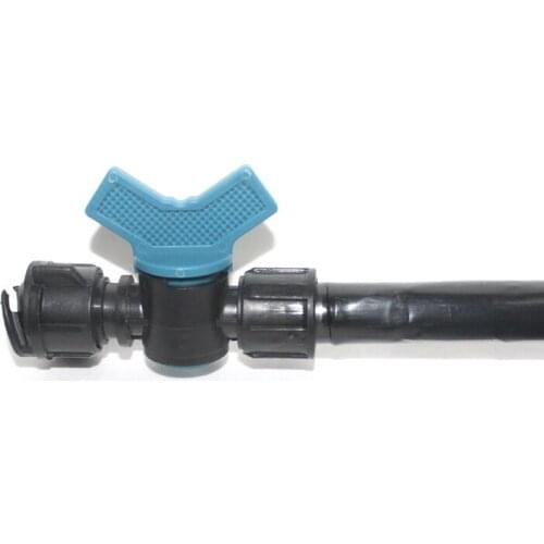 NuoNuoWell Drip line Bypass Valve Irrigation Tape Fittings 16mm Hose Pipe Connectors With Lock Cap 4pcs-pack