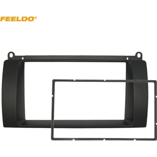 FEELDO Car Stereo CD DVD Radio Fascia Panel Frame Trim 2-Din Dash Face Plate Installation Mount Kit For MG 7(2007~2013) #AM5218