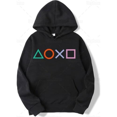 Game Machine Controller Buttons Print Hoodie Funny Video Games Machine Controller Button Hoodies Sweatershirt for Fans Gamer