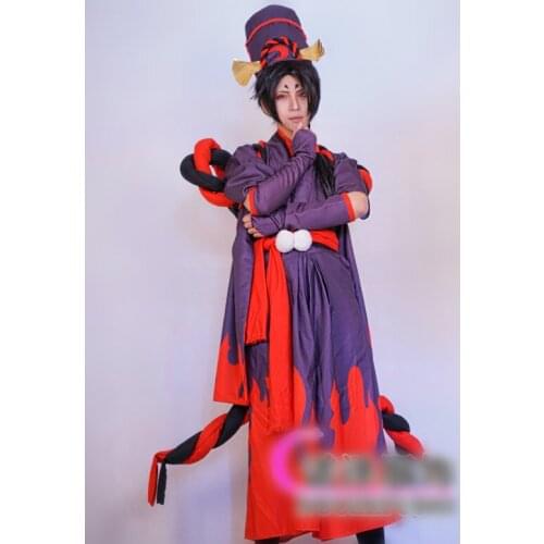 Customized Hand Tour Yin-Yang Division Costplay Costume KuroMujou SR God Kimono Costume Full Set Shoe Size Need to Contact Us