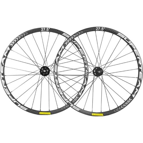 SUPERTEAM Carbon MTB Wheelset 27.5ER Bicycle Wheels 650C Mountain Bike Disc Brake