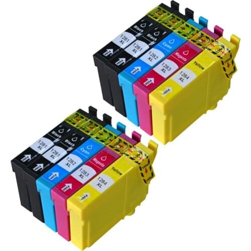 YLC 10pk 12XL T1281-T1284 Compatible Ink Cartridge for Epson Stylus SX125 SX130 SX230 SX235W SX420W SX430W SX425W SX435W Printer