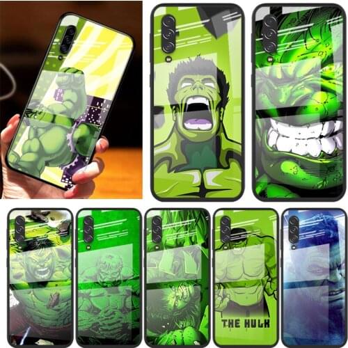 Cool Marvel Hulk Art For Samsung Note 20 10 9 8 Ultra Lite Plus 5G A70 A50 A40 A30 A20 A10 Tempered Glass Phone Case
