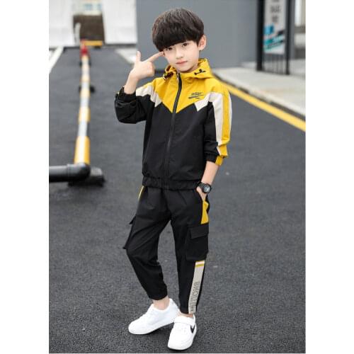Boys Clothing Sets Spring Autumn Teenager Boy Clothes New Kids Cotton Casual Sports Suit Children Fashion Tracksuits For 5-14Y