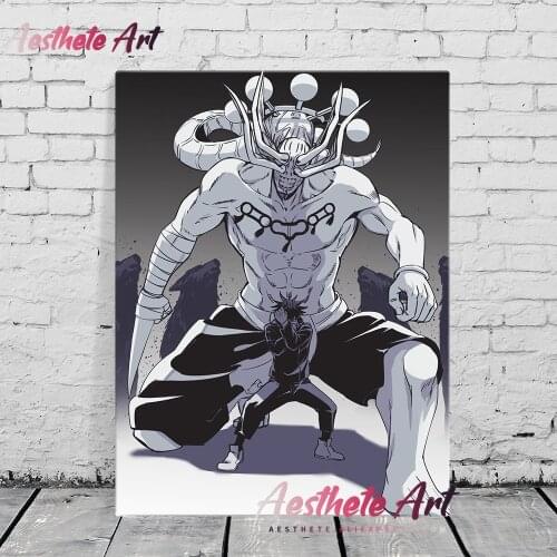 Mahoraga Megumi Fushiguro Jujutsu Kaisen Canvas Painting Wall Art Posters Prints Pictures Living Room Decoration Home Decor