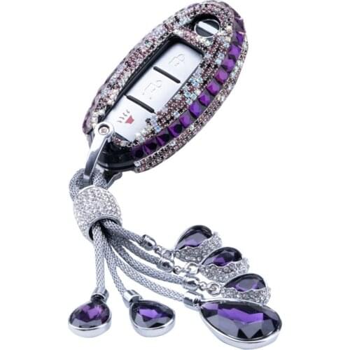 Fashion Diamond Car Smart Key Cover Case Shell For Nissan Qashqai J10 J11 X-Trail t31t32 kicks Tiida Pathfinder Murano Note Juke