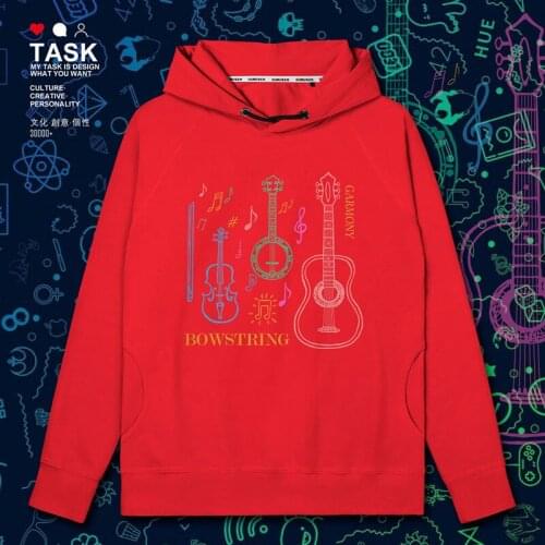 Music quirky steam wave night guitar violin Da Nguyen mens hoodies clothing top new streetwear for men fashion clothes autumn