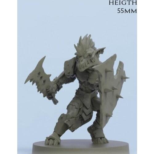 1/32 Scale ORC Warrior (no base) Unpainted Resin Figure Building Kit