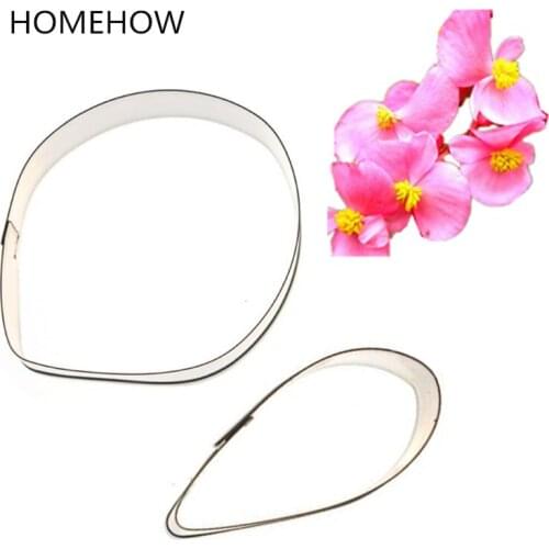 2017 Newest 2PCS/Set Begonia Flower Cake Cutting Sets Kitchen Accessories Cake Decorating Flower Making Cutting Mold