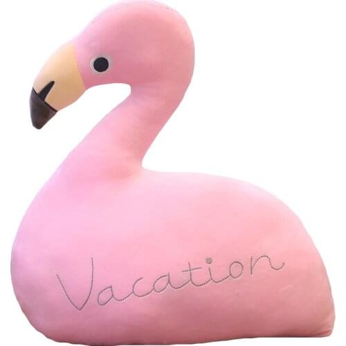 Flamingo plush toy fruit doll pillow
