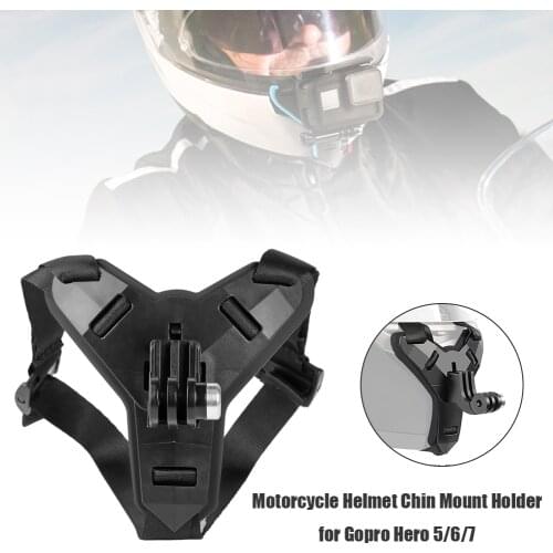 Motorcycle Helmet Chin Stand Mount Holder for GoPro Hero 5/6/7 Action Sports Camera Full Face Holder Motorcycle Camera Accessory