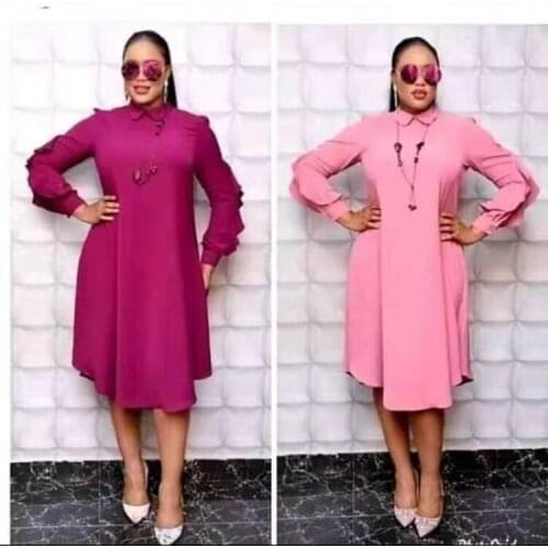 Pink Women Midi Dress Plus Size 3XL 2021 Summer A Line Female High Waist Female Dresses Robe Female Vestiods BC952