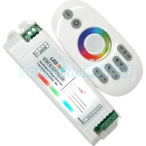 Touch panel IR Remote control+ 12A 2.4g rgb led strip Controller rf For RGB LED Strip RGB/RGBW Bulb/Panel