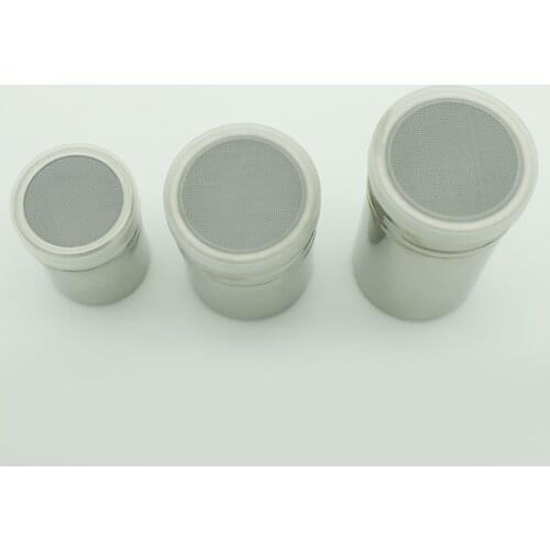 HOT Stainless Steel Chocolate Shaker Cocoa Flour Icing Sugar Powder Coffee Sifter Lid Shaker Cooking Tools Coffee Accessories