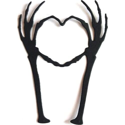 Halloween Skull Hand Heart Scrapbooking Paper Die Cut Stencils Metal Craft Cutting Dies Embossing For Crads Making 2021