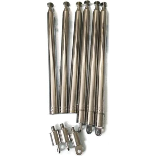 Buy 2 get 1 1.2m stainless steel telescopic antenna radio antenna high efficiency and super signal antenna