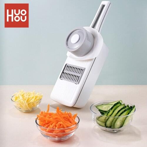 Huohou Vegetable Slicer Cutter 3 Blades Grater Peeler Stainless Steel For Kitchen Convenience Supplies Accessories Tools Manual