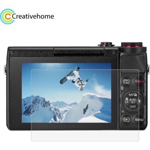 PULUZ 2.5D Curved Edge 9H Surface Hardness Tempered Glass Screen Protector for Canon G7X/G9X / G5X,For Olympus E-M5/E-M10 Camera