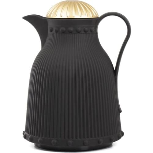1 Lt Soft Black Gold Softcover Soft Touch Asel Thermos