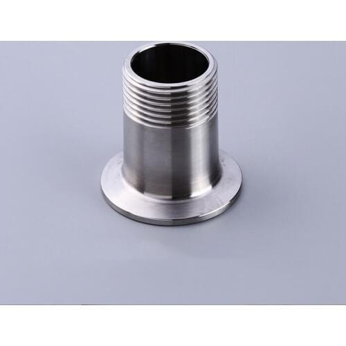 Free shipping 1.5'' Tri Clamp to 3/4'' Male BSPT Adapter, Sanitary Stainless Steel 304