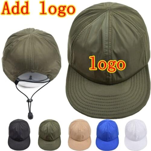 Make Logo Print Advertising Adjustable Shading Baseball Cap Embroidered Letters Unisex Korean Version Snapback Dad Hat