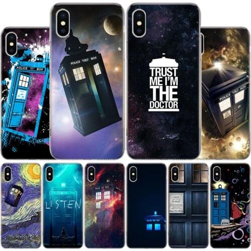 Tardis Box Doctor Who TV Cover Phone Case For Apple iphone 11 12 Pro XR X XS Max 7 8 6 6S Plus + 7G 6G 5 SE 2020 Coque Popular