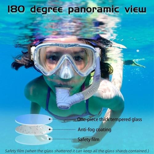 Kids Swim Goggles Clear Wide View Swimming Diving Mask with Nose Cover for Boys and Girls