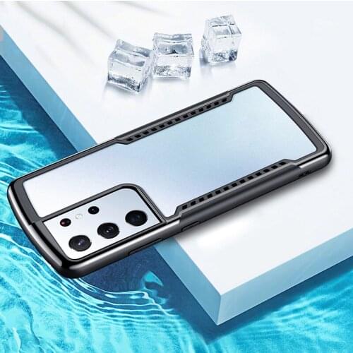 For Samsung Galaxy S21 Ultra Case Phone Cases With Soft TPU Bumper Frame Cover For Samsung S20 S21 plus S21 Ultra 5G Case