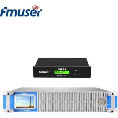 FMUSER 300W 350W FM Broadcast Transmitter With Digital RDS Encoder Radio Data System Encoder For FM Radio Station