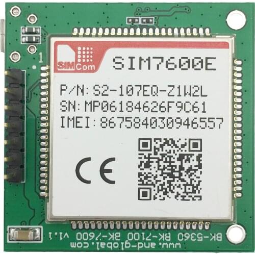 SIMCOM SIM7600E breakout board 4G LTE cat1 module sim7600 EVB board B1/3/5/7/8/20/38/40/41 Variant for EMEA/Korea/Thailand