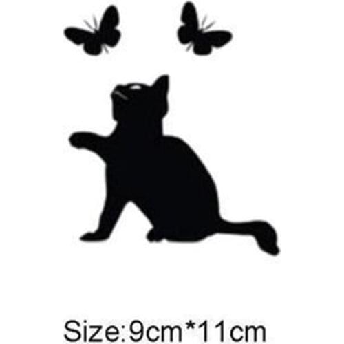 Creative Wall Sticker Butterfly Cat Wallpaper Removable PVC Wall Stickers Home Decoration for Living Room Bedroom