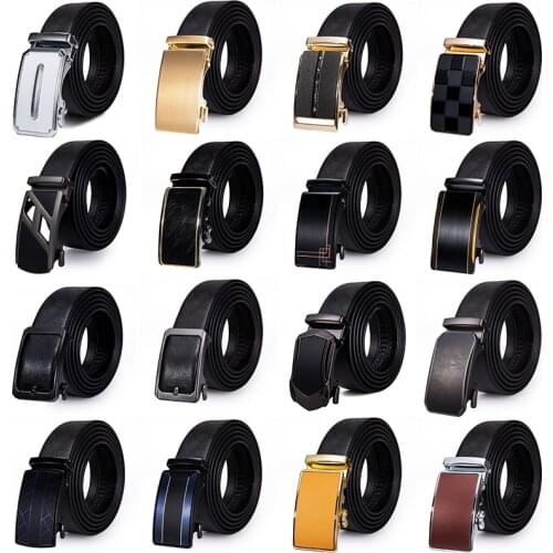 High Quality Lucury Men Belt Cowhide Black Genuine Leather Waist Strap for Jeans Buckle Belt Business Wedding Gift Barry.Wang