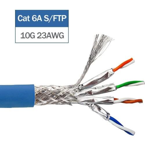 10G 900MHz Network Cat7 SFTP Installation Cable Solid Copper wires AWG23 LSZH (Supports FTTH)