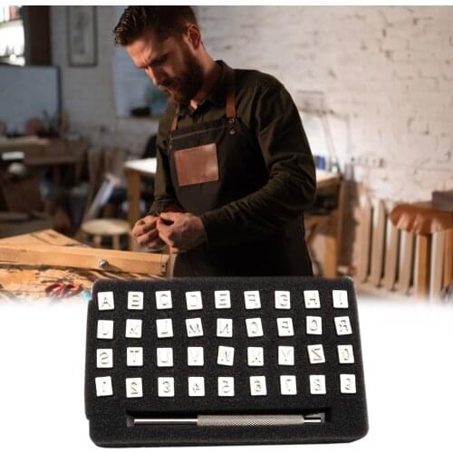 Stamping Solid Metal Printinting Tool Leather Printing Molds Leathercraft Alphabet Letters Stamping Punch Tool Set