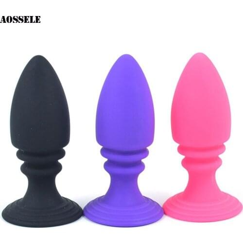 Silicone Anal Butt Plug with Stable Strong Suction Cup Sex Toys For Men Women Sex Products ButtPlugs Prostate Massage
