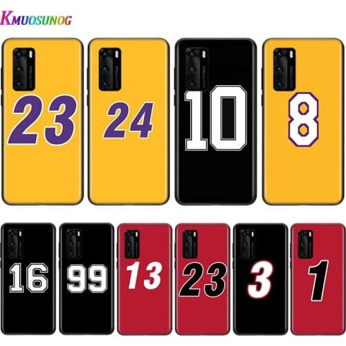 Silicone Cover Lucky number 23 24 for Huawei P Smart Z S Plus 2020 2019 Nova 5T 5i 5 4e 4 3i 3e 3 2i Phone Case