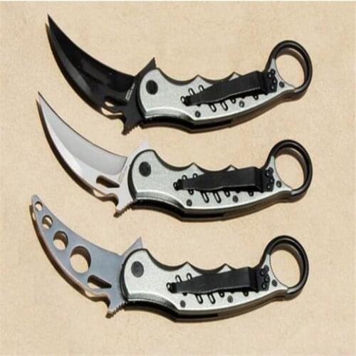 Folding Fox (Fox Karambit) Claw Knife Steel + Aluminum Handle Sharp Blade Tactical Outdoor Hunt And Camp EDC Tool Gift For Men