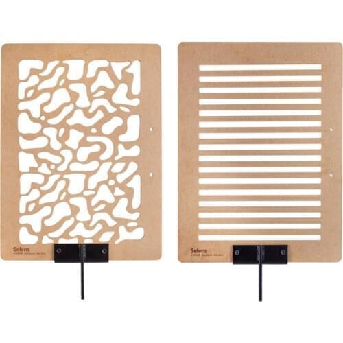 Light and shadow effect board pine wood flag board 45x60/60x90cm Tree shadow window view carved wood for photography background