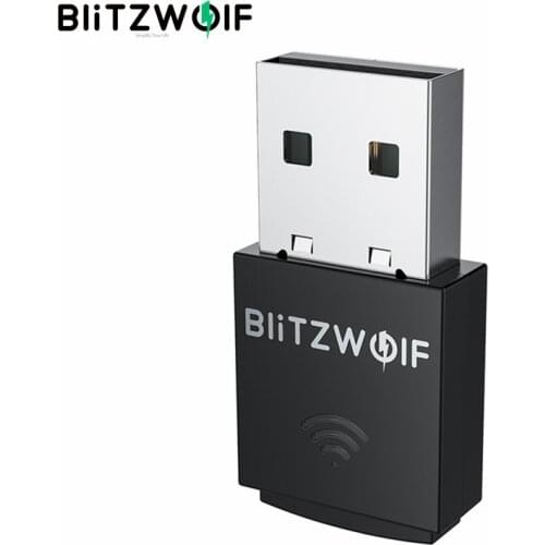 BlitzWolf USB Wifi Adapter 300Mbps 2.4G Wireless USB Ethernet PC Cellphone Laptop Wi-Fi Adapter Wifi Dongle Support Soft-AP