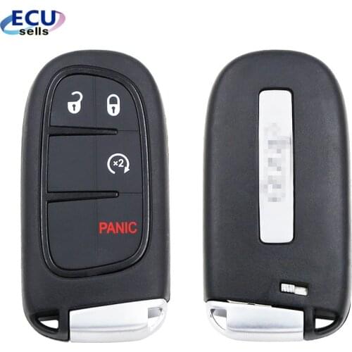 OEM High quality 4+1 button Smart Remote Key Fob shell for Jeep Cherokee RAM New kind With Logo