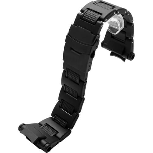 Metal High Grade Watchbands Stainless Steel Strap For Casio GW-A1100FC GW-A1000 16mm SmartWatch Replacement Wrist Bracelet Band